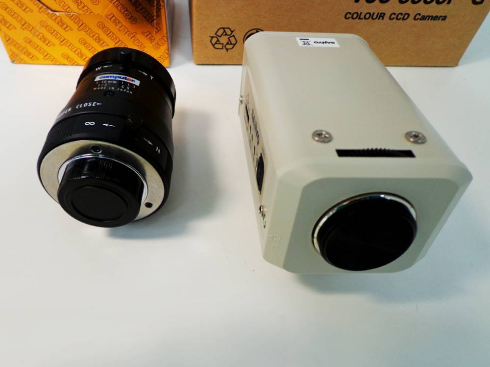 Sanyo VCC-6585P G WDC Digital Colour CCD Surveilance Camera with Computar T10Z0513 CS-2 Vari Focal 5